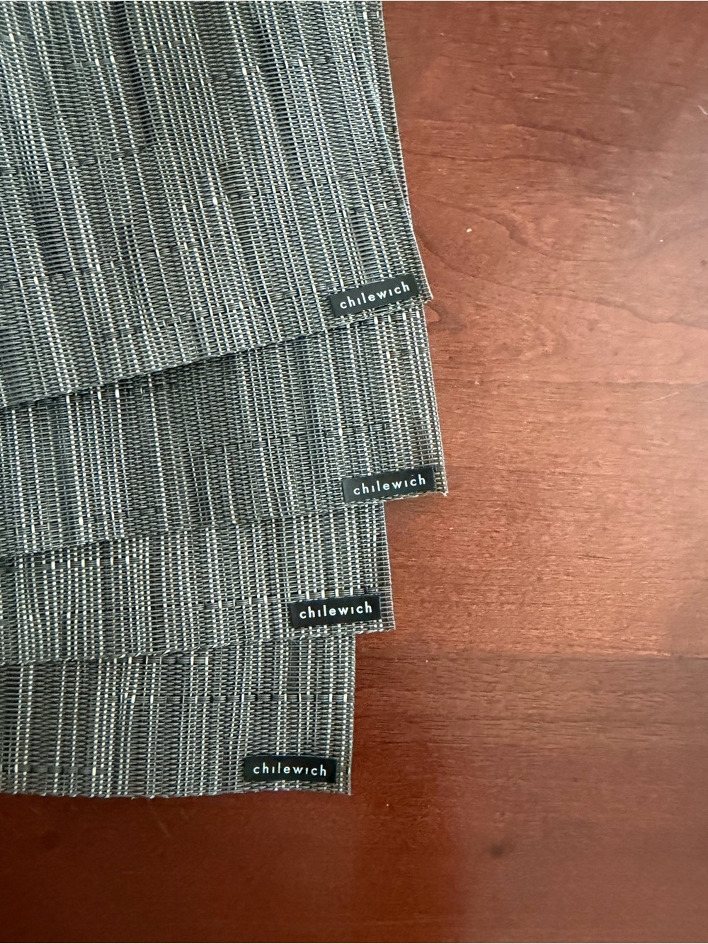 Chilewich Bamboo Placemat, Grey Flannel (4)